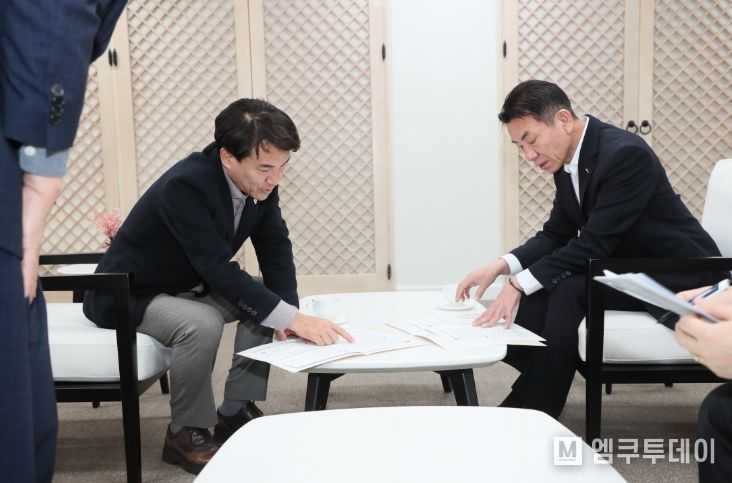 김진태 지사-한국철도공사 사장 면담