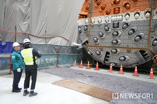육동한 춘천시장, 동서고속철 건설사업 현장 찾았다…최신 공법 확인