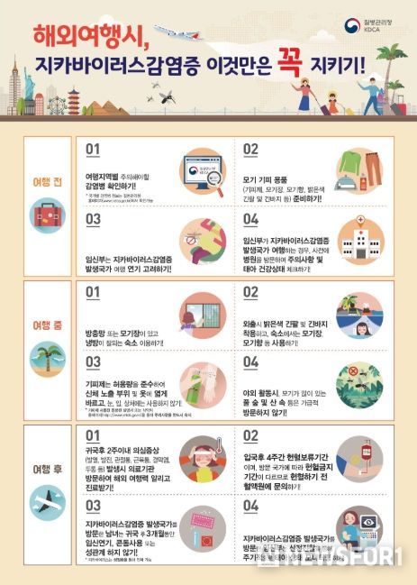 지카바이러스 감염증 예방 홍보물