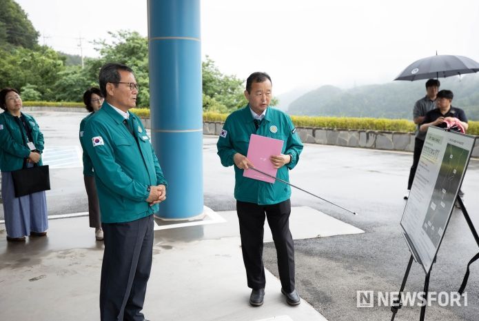 김홍규 강릉시장, 선제적 가뭄 대응을 위한 현장 점검