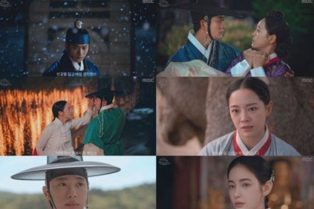 '이강에는 달이 흐른다' 세자 강태오의 빈궁을 닮은 부보상 김세정과 폐위된 세자 이신영을 지키려는 아씨 홍수주까지! 네 남녀의 요동치는 감정, 2차 티저 공개!