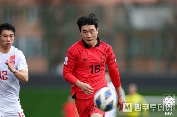 지난 3월 U-20 아시안컵에 U-20 대표팀 선수로 출전했던 성진영.
