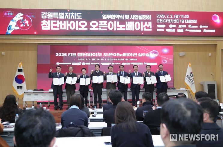 강원 첨단바이오 오픈이노베이션 업무협약식