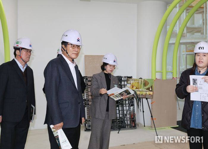 나빛파크 조성사업 현장 점검 모습